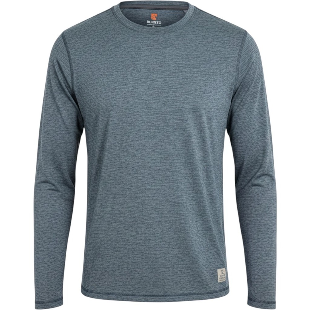 Rugged Elements Men's Long Sleeve Performance Shirt XL Blue Gray Utility